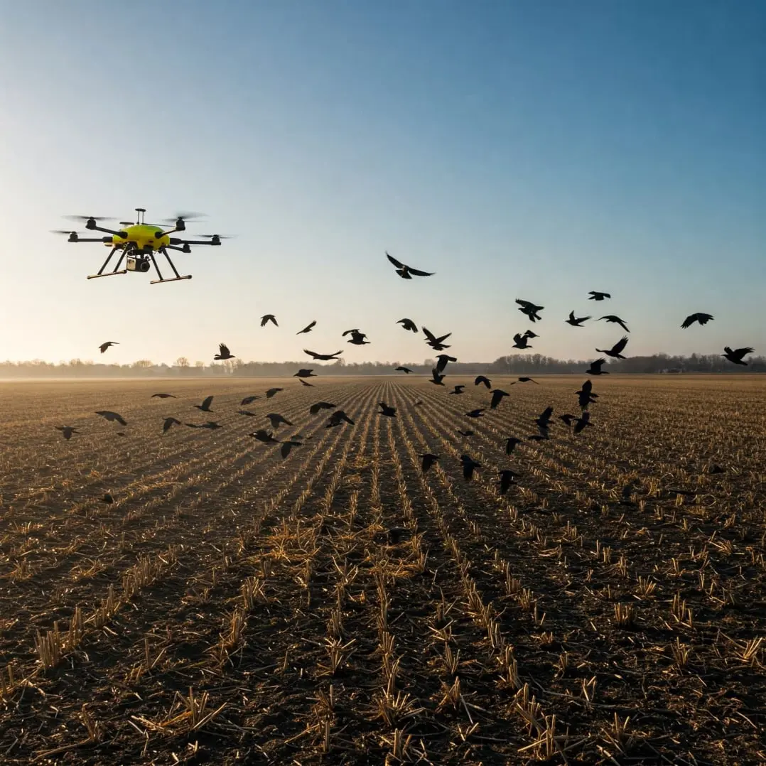 Drone spaventa volatili